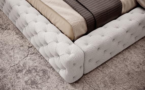 Foto Cama con somier metálico, sistema elevador de gas y arcón de almacenamiento PRINCCE blanco