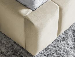 Cama Tapizada con arcon LED - Lamica, Beige