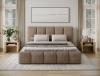 Foto Cama con somier de madera, sistema elevador de gas y arcón de almacenamiento EDVIGE Beige