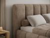 Foto Cama con somier de madera, sistema elevador de gas y arcón de almacenamiento EDVIGE Beige