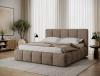 Foto Cama con somier de madera, sistema elevador de gas y arcón de almacenamiento EDVIGE Beige