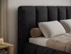 Foto Cama con somier de madera, sistema elevador de gas y arcón de almacenamiento EDVIGE Negro