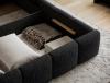 Foto Cama con somier de madera, sistema elevador de gas y arcón de almacenamiento EDVIGE Negro
