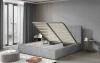Foto Cama Tapizada Con Contenedor 140/160/180/200 x 200cm - Audrey, Gris oscuro