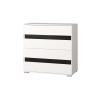 Photo Dresser 4 drawers zebra - LUCCA, White-Black