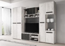 Стенка для гостиной 280 см с LED-подсветкой - VIVA