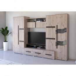 COMPOSICIÓN DE SALÓN 300 CM SAN MARINO ROBLE NATURAL