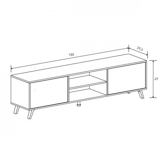 Photo TV stand and top unit model solana