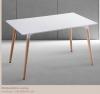 Foto CONJUNTO MESA COCINA DINAMARCA+4 SILLAS FINA BLANCAS