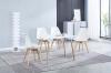 Foto CONJUNTO MESA COCINA DINAMARCA+4 SILLAS FINA BLANCAS