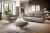 CONJUNTO DE SOFÁ CAMA 3 PLAZAS I SILLÓN I PUFF I PATAS ALTAS SILVA BEIGE