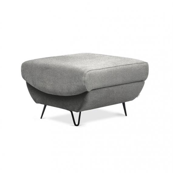 Foto CONJUNTO DE SOFÁ CAMA 3 PLAZAS I SILLÓN I PUFF I PATAS ALTAS SILVA GRIS