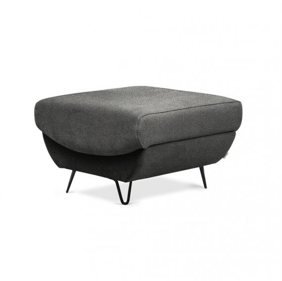Foto CONJUNTO DE SOFÁ CAMA 3 PLAZAS I SILLÓN I PUFF I PATAS ALTAS SILVA GRIS OSCURO