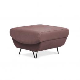 CONJUNTO DE SOFÁ CAMA 3 PLAZAS I SILLÓN PUFF PATAS ALTAS SILVA ROSA