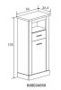 Photo Living room set: bar cabinet, TV stand, display cabinet and shelf, wood-effect, 297 cm – Chellen