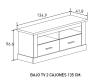 Photo Living room set: bar cabinet, TV stand, display cabinet and shelf, wood-effect, 297 cm – Chellen