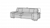 Photo 3 + 2 sofa set - Porto - Black/Leatherette