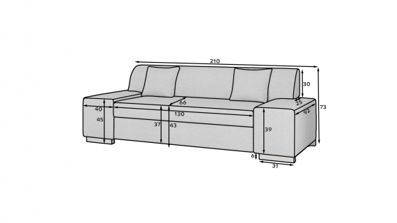 Photo 3 + 2 sofa set - Porto - Black/Leatherette
