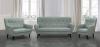 Photo 1+2+3-seater set, button-tufted design - Green - Nordic