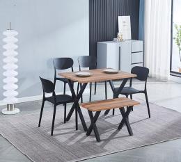 CONJUNTO VIDEL MESA +5 SILLAS +TABURETE