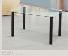 CONJUNTO MESA COCINA YURI + 4 SILLAS RORY BEIG
