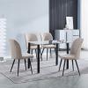 Foto CONJUNTO MESA COCINA YURI + 4 SILLAS RORY BEIG