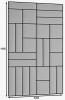 Photo Set of upholstered panels 120x195