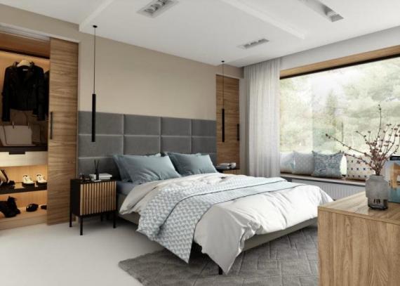 Photo Set of upholstered panels 240x90