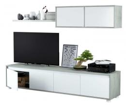 Living room set consisting of one unit REF: 016663L - TV Home, Artik white - cement