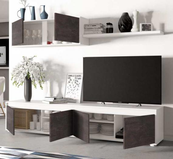 Фото Комплект для гостиной REF: 0X6663A - TV Home, белый Artik - оксид