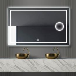Espejo Rectangular con Iluminación LED Integrada y Función Antivaho