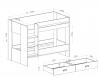 Photo Bunk bed with drawer unit, MOD. DONALD, Puccini-Andersen
