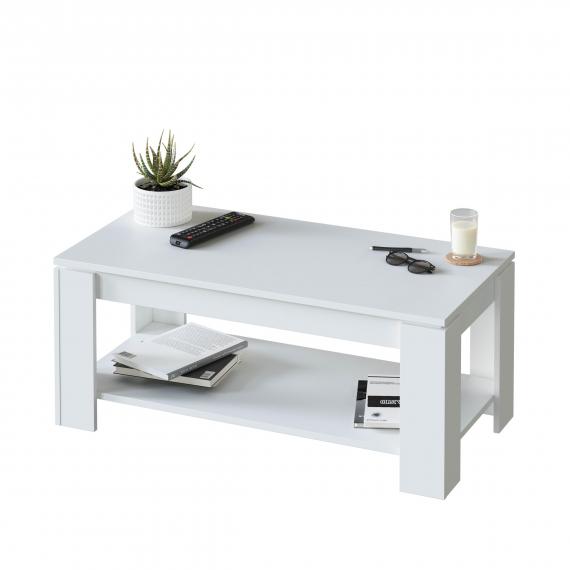Foto MESA CENTRO ELEVABLE REF: 001639A FLOW BLANCO ARTIK