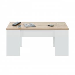 MESA CENTRO ELEVABLE REF: 0F1640A FLOW BLANCO ARTIK/ROBLE CANADIAN