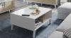 Foto MESA CENTRO ELEVABLE REF: 0F6633BO STYLUS PLUS BLANCO BRILLO/ROBLE CANADIAN