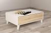 Foto MESA CENTRO ELEVABLE REF: 0F6633BO STYLUS PLUS BLANCO BRILLO/ROBLE CANADIAN