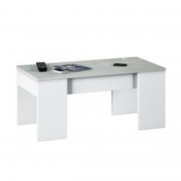 MESA CENTRO ELEVABLE REF: 0L1640A FLOW BLANCO ARTIK/CEMENTO