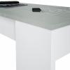 Foto MESA CENTRO ELEVABLE REF: 0L1640A FLOW BLANCO ARTIK/CEMENTO