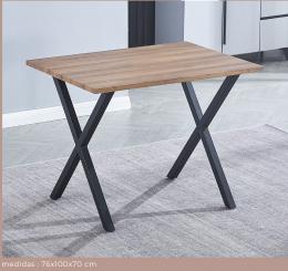 MESA COCINA FIJA T/MDF MOD.VIDEL NEGRO