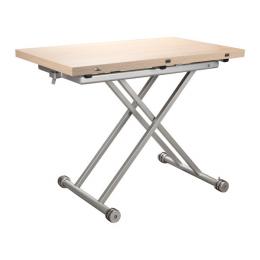 MESA CENTRO EXT. ELEVABLE MOD. CONTE C/ ROBLE