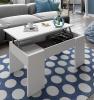 Foto MESA CENTRO ELEVABLE REF: 001637BO FLOW BLANCO BRILLO