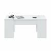 Foto MESA CENTRO ELEVABLE REF: 001637BO FLOW BLANCO BRILLO
