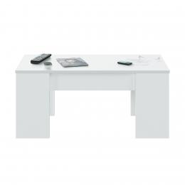 MESA CENTRO ELEVABLE REF: 001637BO FLOW BLANCO BRILLO