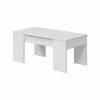 Foto MESA CENTRO ELEVABLE REF: 001637BO FLOW BLANCO BRILLO