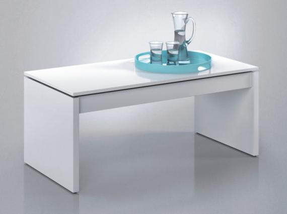 Foto MESA CENTRO ELEVABLE REF: 001638BO ATTUALE BLANCO BRILLO