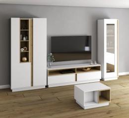 MESA DE CENTRO GREY 06 BLANCO/ROBLE