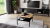 MESA DE CENTRO LANZZI NEGRO MATE/ROBLE ARTESANAL