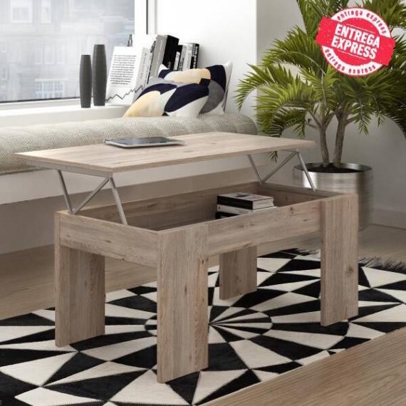 Foto MESA CENTRO ELEVABLE MOD. PETRA ROBLE SONOMA