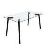 Foto MESA COMEDOR MOD. LUJAN PATA NEGRA 140*80