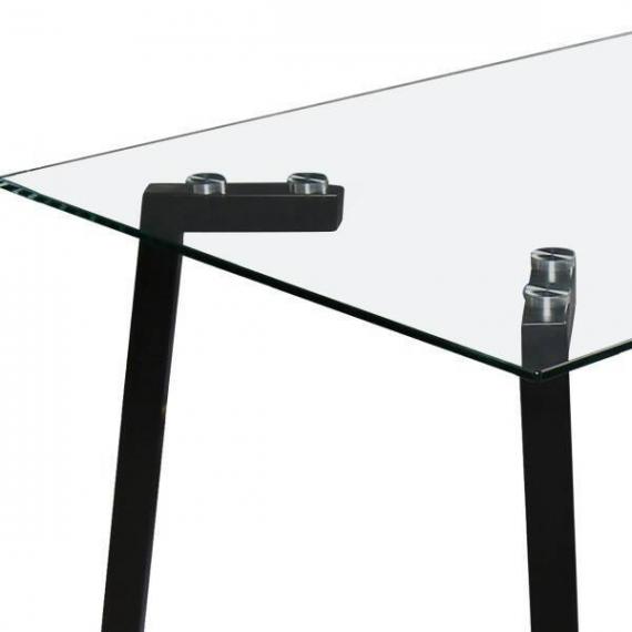 Foto MESA COMEDOR MOD. LUJAN PATA NEGRA 140*80